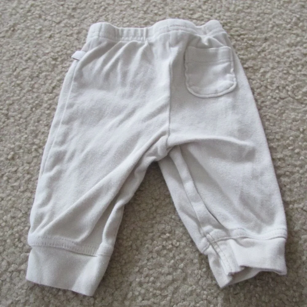 Old Navy Pull On Sweatpants Infant Boys 0-3M Tan Beige‎ Elastic Jogger Bottoms